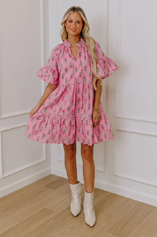 Maternity dress for a baby's first visit to the sensory garden Sweet Crush Floral Mini Dress Maternity dress for a baby's first visit to the sensory garden Sweet Crush Floral Mini Dress