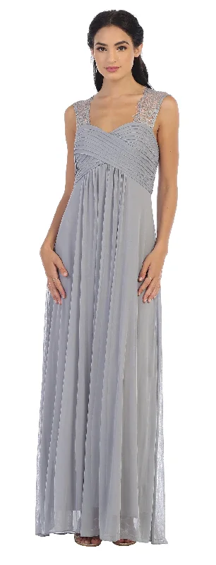 Maternity dress for a baby's first swim Long Formal Lace Sleeves Bridesmaids Dress