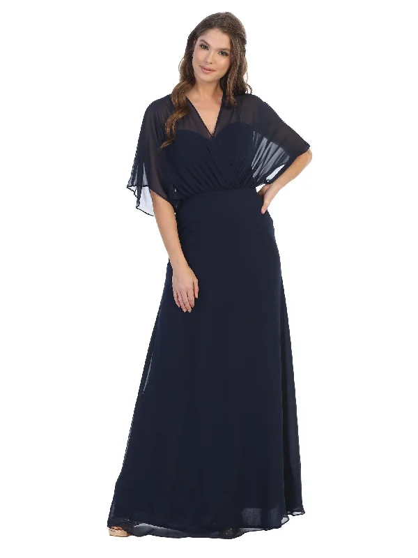 Maternity dress for a christening Long Formal Mother of the Bride Draped Chiffon Gown Maternity dress for a christening Long Formal Mother of the Bride Draped Chiffon Gown