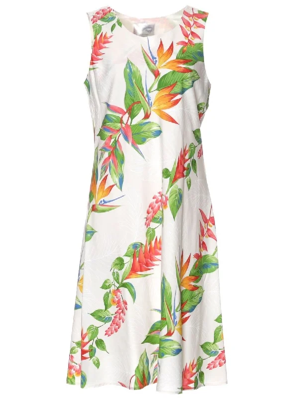 Maxi - inspired midi dresses with flowing fabrics for a beachy vibe Short Tropical Dress Birds of Paradise Maxi - inspired midi dresses with flowing fabrics for a beachy vibe Short Tropical Dress Birds of Paradise
