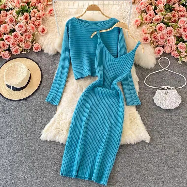 Midi dresses with cotton - blend materials for everyday comfort Limos Coord Set