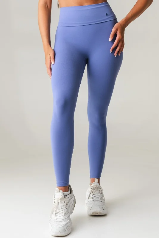 Plus Size Women's Stretch Cotton Tight Trousers in Navy for Comfortable Everyday WearCloud II™ Foldover Pant - Storm Plus Size Women's Stretch Cotton Tight Trousers in Navy for Comfortable Everyday WearCloud II™ Foldover Pant - Storm