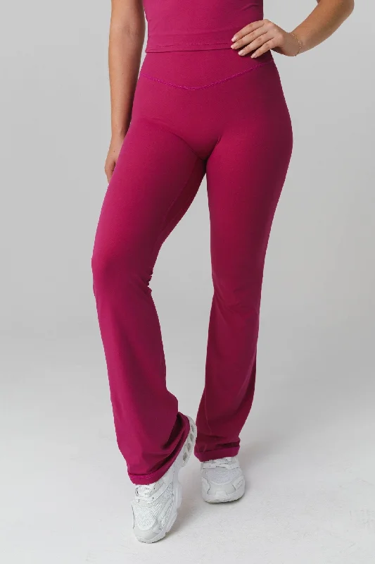 Plus Size Women's Sheer Tight Trousers in Nude for a Subtle and Stylish StatementCloud II™ Trouser - Magenta Plus Size Women's Sheer Tight Trousers in Nude for a Subtle and Stylish StatementCloud II™ Trouser - Magenta