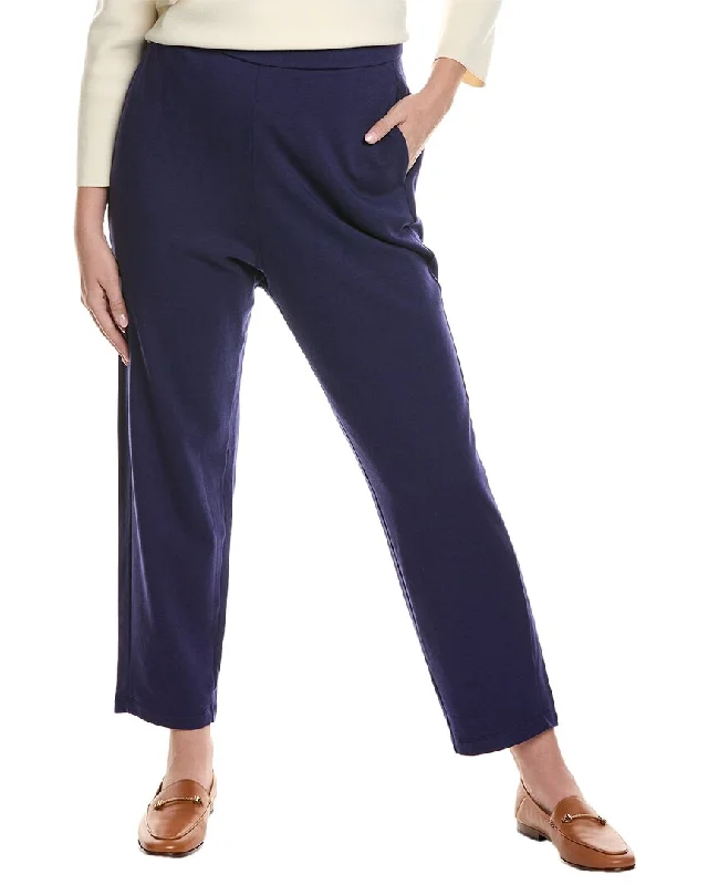 Plus Size Women's Embroidered Tight Trousers in White for a Feminine and Elegant StyleEILEEN FISHER Slouch Ankle Pant Plus Size Women's Embroidered Tight Trousers in White for a Feminine and Elegant StyleEILEEN FISHER Slouch Ankle Pant