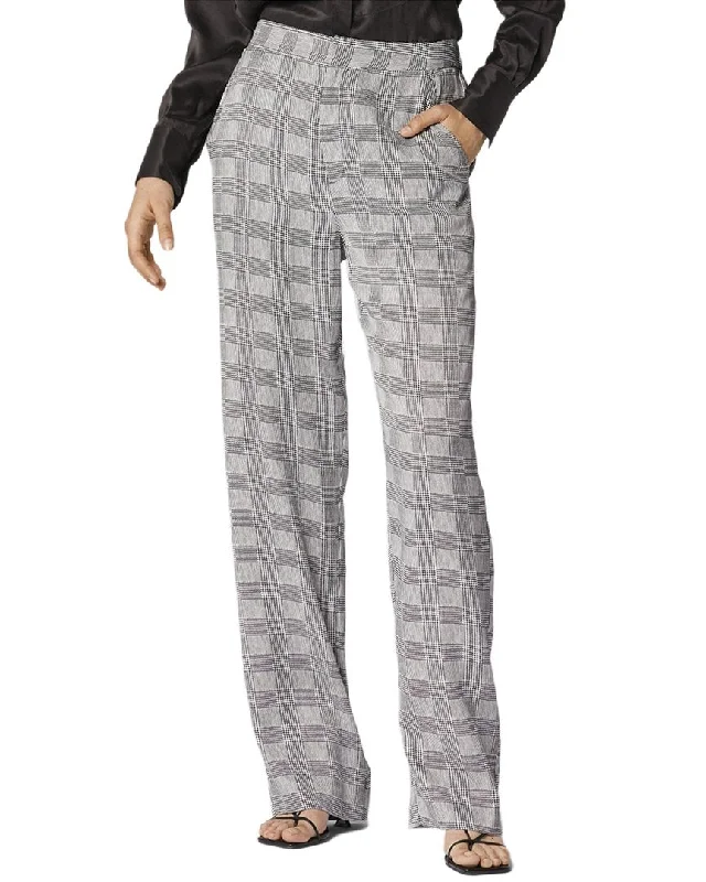 Women's Leather - Look Tight Trousers with Zipper Details in Dark Gray for an Urban StyleEquipment Aeslin Silk Trouser Women's Leather - Look Tight Trousers with Zipper Details in Dark Gray for an Urban StyleEquipment Aeslin Silk Trouser