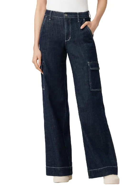 Women's Tight Trousers with Rhinestone Embellishments in Silver for a Sparkly LookFarah Cargo Pant In Rinse Blue Women's Tight Trousers with Rhinestone Embellishments in Silver for a Sparkly LookFarah Cargo Pant In Rinse Blue