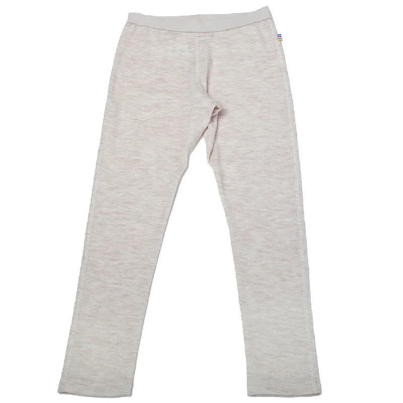 Women's High - Waisted Tight Trousers with Side Slits in Beige for a Trendy LookJoha Creme Leggings Women's High - Waisted Tight Trousers with Side Slits in Beige for a Trendy LookJoha Creme Leggings