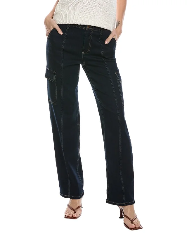 Plus Size Women's Stretch Cotton Tight Trousers in Navy for Comfortable Everyday WearJones New York Seamed Westpoint Wash Cargo Jean Plus Size Women's Stretch Cotton Tight Trousers in Navy for Comfortable Everyday WearJones New York Seamed Westpoint Wash Cargo Jean