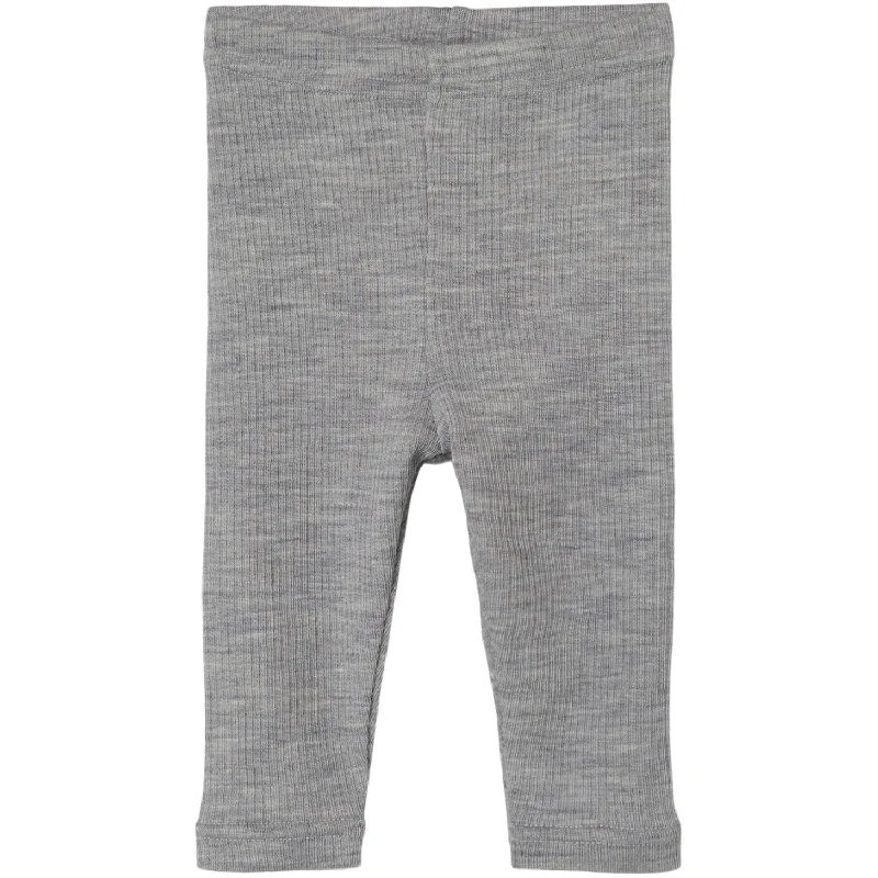 Women's Leather - Look Tight Trousers with Zipper Details in Dark Gray for an Urban StyleLil'Atelier Grey Melange Fable Uld Leggings Women's Leather - Look Tight Trousers with Zipper Details in Dark Gray for an Urban StyleLil'Atelier Grey Melange Fable Uld Leggings