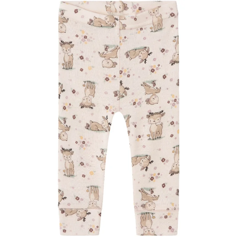 Women's High - Waisted Tight Trousers with Side Slits in Beige for a Trendy LookName It Lilac Ash AOP Willit Uld Leggings Women's High - Waisted Tight Trousers with Side Slits in Beige for a Trendy LookName It Lilac Ash AOP Willit Uld Leggings