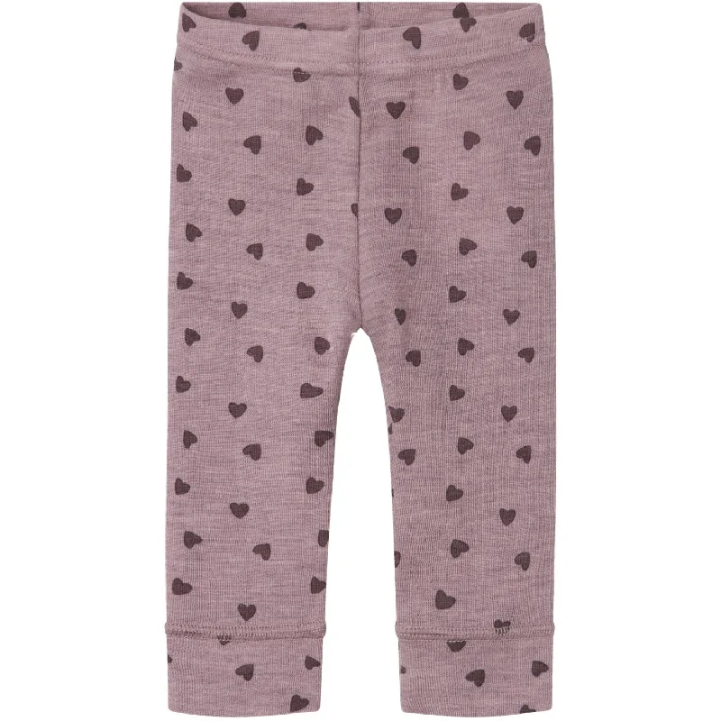 Women's High - Waisted Tight Trousers with Side Slits in Beige for a Trendy LookName It Purple Dove Wang Wool Rib Legging AOP Women's High - Waisted Tight Trousers with Side Slits in Beige for a Trendy LookName It Purple Dove Wang Wool Rib Legging AOP