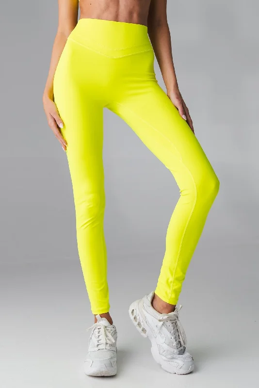 High - Waisted Women's Leather Tight Trousers in Black for a Rock - Chic LookVitality Pulse™ Pant - Neon Yellow High - Waisted Women's Leather Tight Trousers in Black for a Rock - Chic LookVitality Pulse™ Pant - Neon Yellow