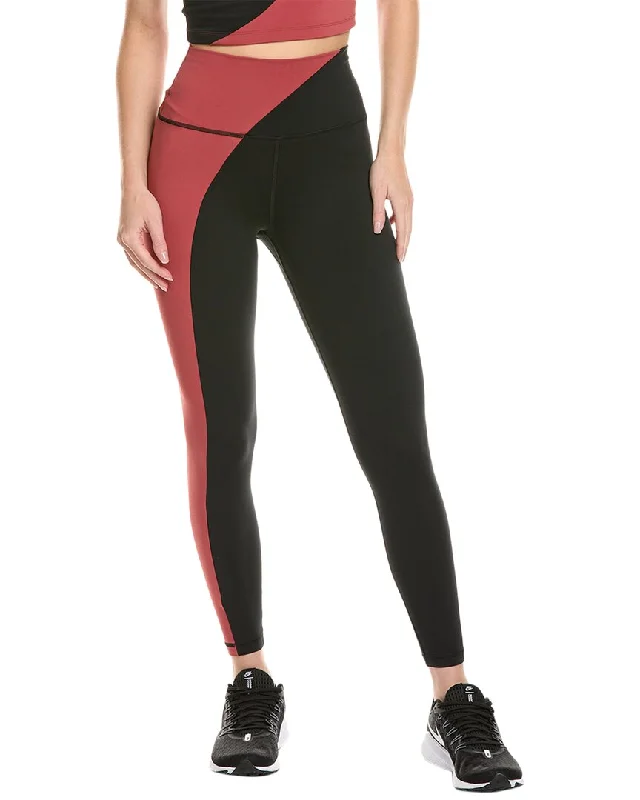 High - Waisted Women's Leather Tight Trousers in Black for a Rock - Chic LookSpiritual Gangster Zoe Colorblocked 7/8 Legging High - Waisted Women's Leather Tight Trousers in Black for a Rock - Chic LookSpiritual Gangster Zoe Colorblocked 7/8 Legging