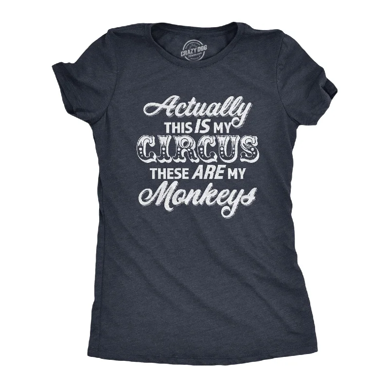 Puff Sleeve Women T Shirt for a Fashion - Forward LookActually This Is My Circus These Are My Monkeys Women's T Shirt Puff Sleeve Women T Shirt for a Fashion - Forward LookActually This Is My Circus These Are My Monkeys Women's T Shirt