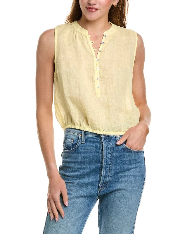 Organic Cotton Women Sweater for an Eco - Friendly ChoiceBella Dahl Sleeveless Elastic Waist Linen Pullover Organic Cotton Women Sweater for an Eco - Friendly ChoiceBella Dahl Sleeveless Elastic Waist Linen Pullover