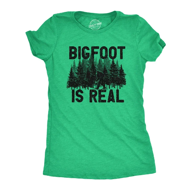 Plus Size Women T Shirt for a Comfortable and Flattering FitBigfoot Is Real Women's T Shirt Plus Size Women T Shirt for a Comfortable and Flattering FitBigfoot Is Real Women's T Shirt