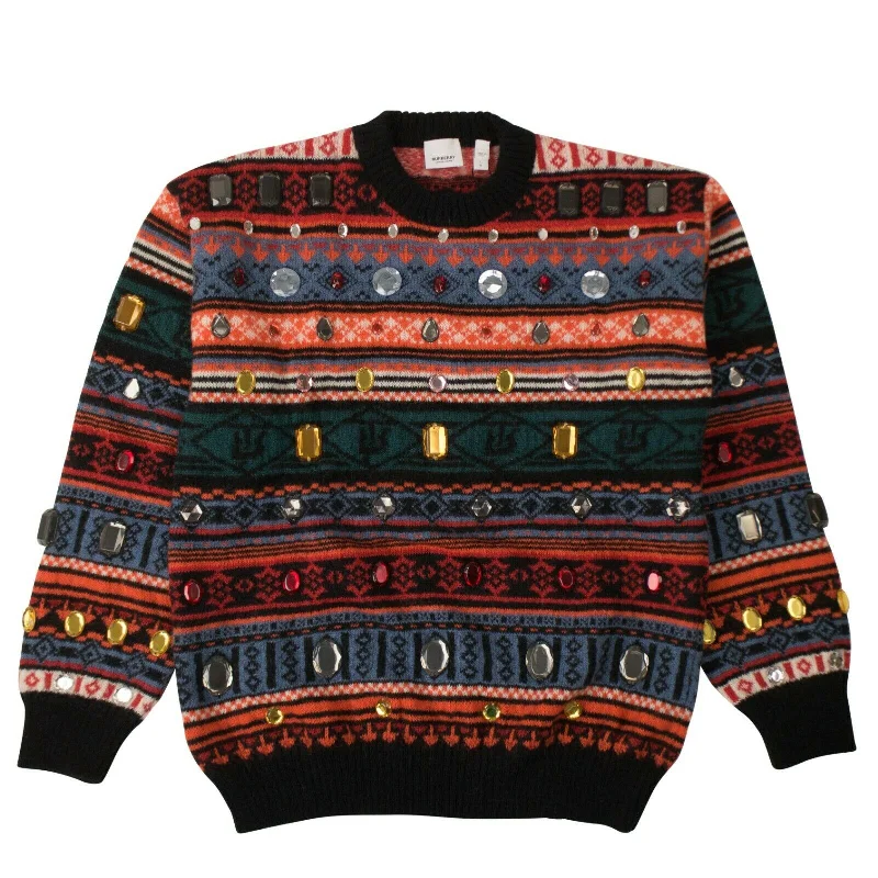 Turtleneck Women Sweater for a Classic and Elegant StyleBurberry Oversized Sweater - Red/Multi Turtleneck Women Sweater for a Classic and Elegant StyleBurberry Oversized Sweater - Red/Multi
