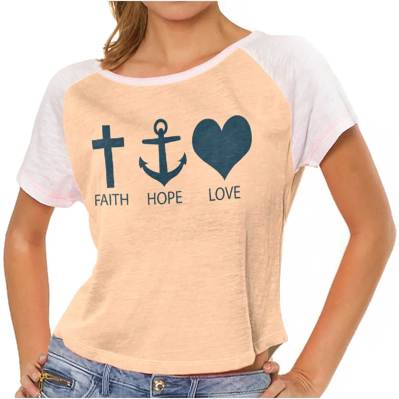 Graphic Print Women T Shirt for a Trendy StatementFaith Anchor Love Vintage T Shirts Graphic Print Women T Shirt for a Trendy StatementFaith Anchor Love Vintage T Shirts
