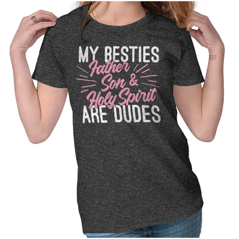 Pocketed Women T Shirt for Added FunctionalityFather Son Spirit Ladies T Shirt