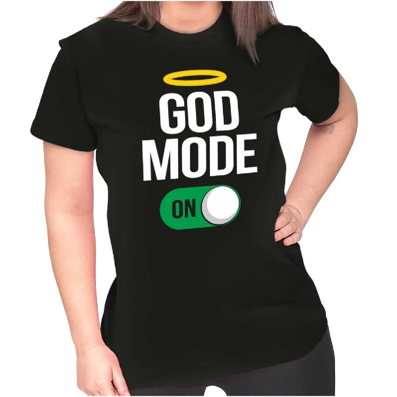 Sheer Women T Shirt for a Stylish and Alluring LookGod Mode On Ladies T Shirt