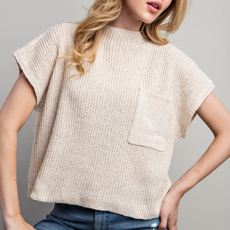 Organic Cotton Women Sweater for an Eco - Friendly ChoiceSweet Bree Knit Sweater Beige Organic Cotton Women Sweater for an Eco - Friendly ChoiceSweet Bree Knit Sweater Beige