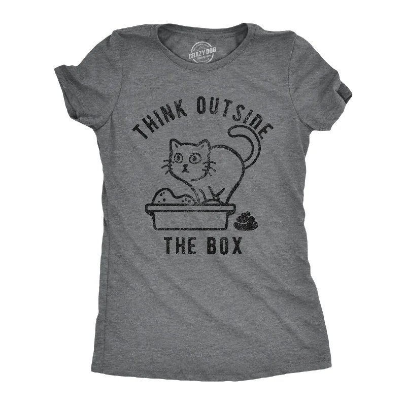 Sequined Women T Shirt for a Sparkly Night OutThink Outside The Litter Box Women's T Shirt Sequined Women T Shirt for a Sparkly Night OutThink Outside The Litter Box Women's T Shirt