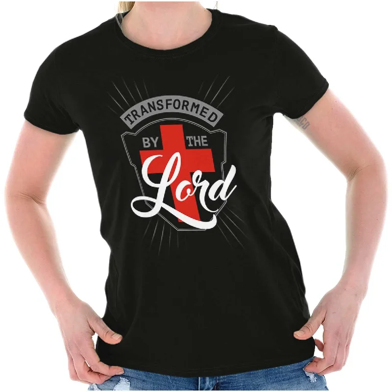 V - Neck Women T Shirt to Enhance the NecklineTransformed By The Lord Ladies T Shirt V - Neck Women T Shirt to Enhance the NecklineTransformed By The Lord Ladies T Shirt