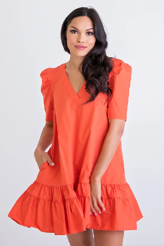 Backless Women Dress for a Sexy and Alluring Look at Evening EventsBackless Women Dress for a Sexy and Alluring Look at Evening EventsCoral Poplin Vneck Puff Sleeve Dress Backless Women Dress for a Sexy and Alluring Look at Evening EventsBackless Women Dress for a Sexy and Alluring Look at Evening EventsCoral Poplin Vneck Puff Sleeve Dress