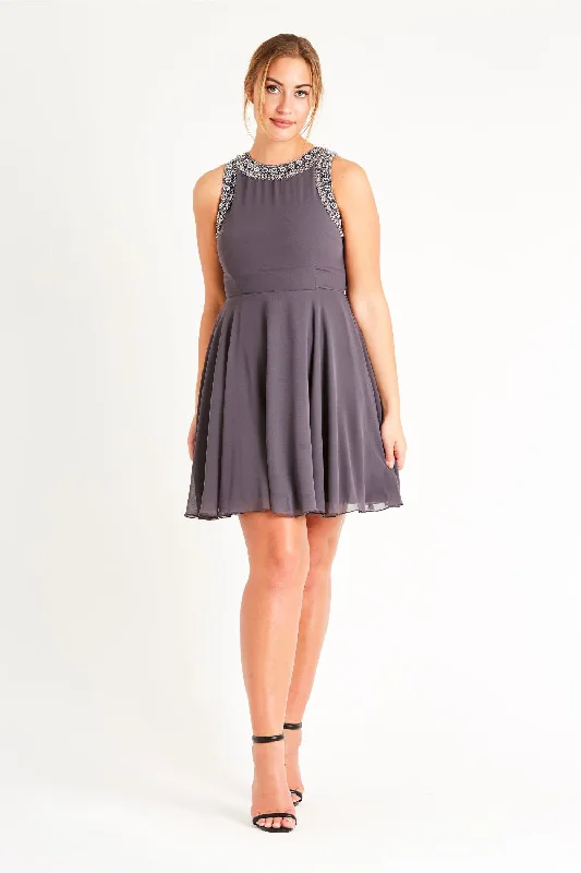 Little Black Women Dress with Sequins for a Glamorous Night OutLittle Black Women Dress with Sequins for a Glamorous Night OutDunya Skater in Grey Little Black Women Dress with Sequins for a Glamorous Night OutLittle Black Women Dress with Sequins for a Glamorous Night OutDunya Skater in Grey