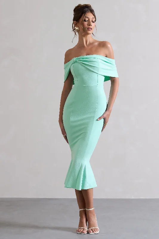 Strapless Women Dress with a Built - in Bra for Comfort and SupportStrapless Women Dress with a Built - in Bra for Comfort and SupportLydia | Mint Bardot Bow Detail Midi Dress Strapless Women Dress with a Built - in Bra for Comfort and SupportStrapless Women Dress with a Built - in Bra for Comfort and SupportLydia | Mint Bardot Bow Detail Midi Dress