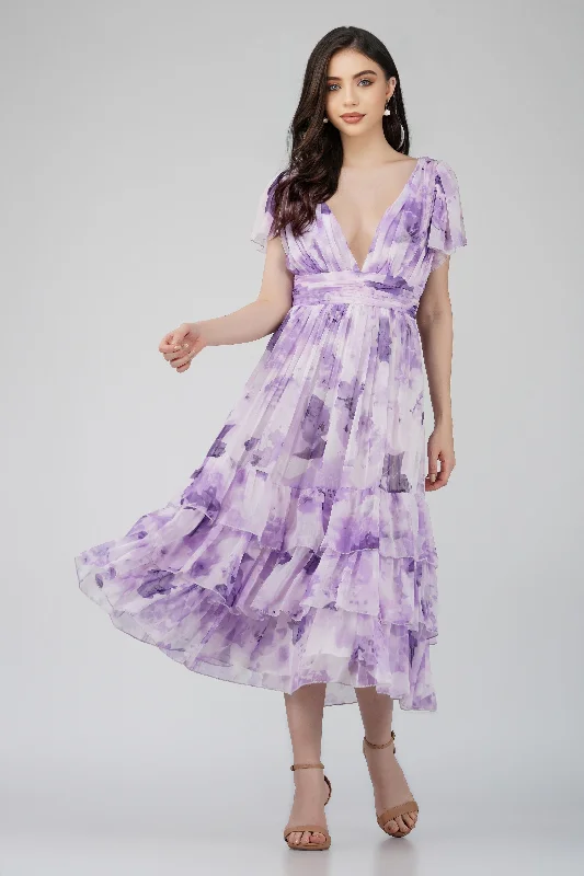 Wrap - Style Women Dress with Adjustable Fit for All Body TypesWrap - Style Women Dress with Adjustable Fit for All Body TypesMadison Lavender Chiffon Bridesmaid Dress Wrap - Style Women Dress with Adjustable Fit for All Body TypesWrap - Style Women Dress with Adjustable Fit for All Body TypesMadison Lavender Chiffon Bridesmaid Dress