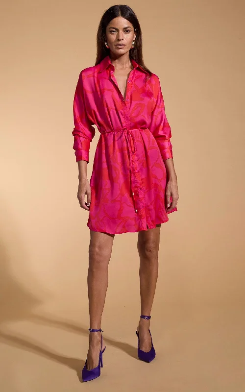 Ruffled Women Dress with Multiple Layers for a Playful and Girly StyleRuffled Women Dress with Multiple Layers for a Playful and Girly StyleMelody Mini Shirt Dress in Red on Pink Abstract Floral Ruffled Women Dress with Multiple Layers for a Playful and Girly StyleRuffled Women Dress with Multiple Layers for a Playful and Girly StyleMelody Mini Shirt Dress in Red on Pink Abstract Floral