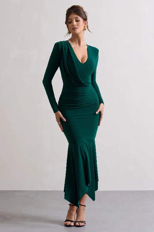 Halter Neck Women Dress to Show Off the Shoulders and NecklineHalter Neck Women Dress to Show Off the Shoulders and NecklineMilena | Bottle Green Plunge-Neck Maxi Dress With Draped Hem Halter Neck Women Dress to Show Off the Shoulders and NecklineHalter Neck Women Dress to Show Off the Shoulders and NecklineMilena | Bottle Green Plunge-Neck Maxi Dress With Draped Hem