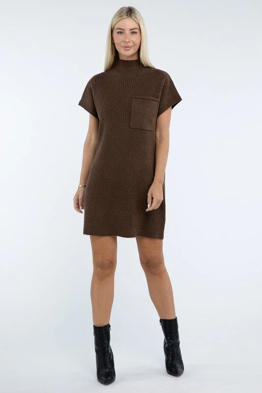 Empire Waist Women Dress to Accentuate the Bust and Conceal the WaistEmpire Waist Women Dress to Accentuate the Bust and Conceal the WaistMock Neck Short Sleeve Sweater Dress Empire Waist Women Dress to Accentuate the Bust and Conceal the WaistEmpire Waist Women Dress to Accentuate the Bust and Conceal the WaistMock Neck Short Sleeve Sweater Dress