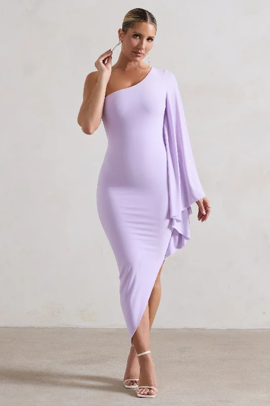 Sleeveless Women Dress in Bright Colors for Summer PartiesSleeveless Women Dress in Bright Colors for Summer PartiesMy Level | Lilac Asymmetric One Shoulder Cape Sleeve Midi Dress Sleeveless Women Dress in Bright Colors for Summer PartiesSleeveless Women Dress in Bright Colors for Summer PartiesMy Level | Lilac Asymmetric One Shoulder Cape Sleeve Midi Dress