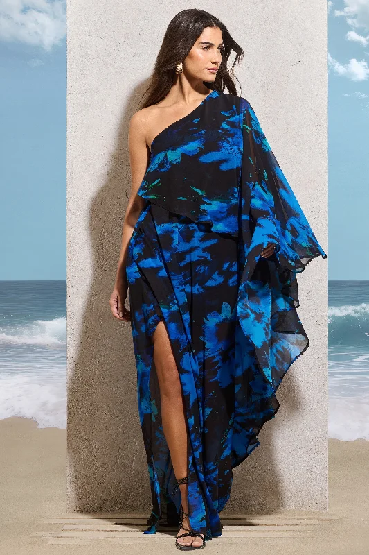 Pleated Women Dress with a Timeless and Elegant TexturePleated Women Dress with a Timeless and Elegant TextureRipple | Navy Floral Print Chiffon Oversized Asymmetric Maxi Dress Pleated Women Dress with a Timeless and Elegant TexturePleated Women Dress with a Timeless and Elegant TextureRipple | Navy Floral Print Chiffon Oversized Asymmetric Maxi Dress