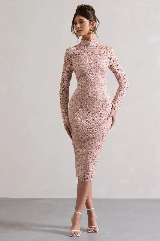 Long - Sleeve Women Dress in Velvet for a Luxurious Winter LookLong - Sleeve Women Dress in Velvet for a Luxurious Winter LookRumour | Blush Pink Lace High-Neck Midi Dress Long - Sleeve Women Dress in Velvet for a Luxurious Winter LookLong - Sleeve Women Dress in Velvet for a Luxurious Winter LookRumour | Blush Pink Lace High-Neck Midi Dress