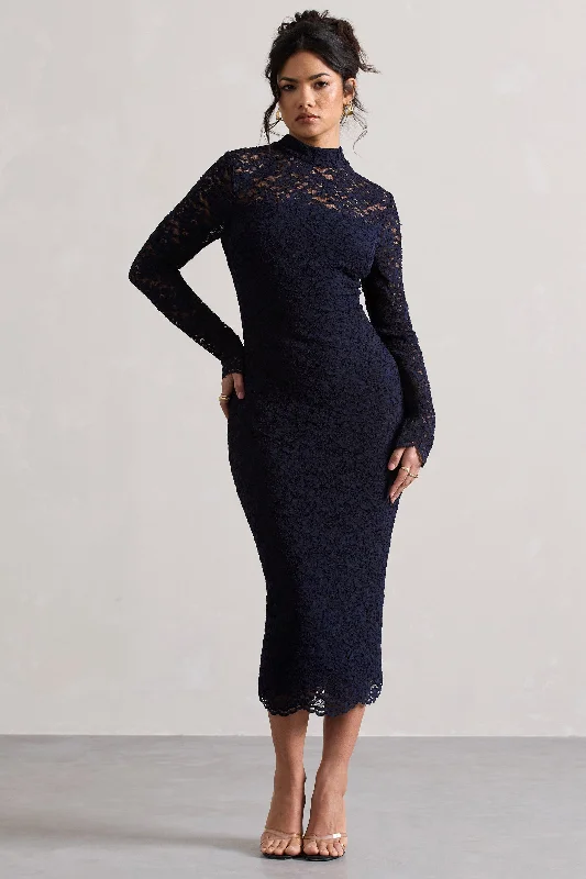 Pleated Women Dress with a Timeless and Elegant TexturePleated Women Dress with a Timeless and Elegant TextureRumour | Navy Lace High-Neck Midi Dress Pleated Women Dress with a Timeless and Elegant TexturePleated Women Dress with a Timeless and Elegant TextureRumour | Navy Lace High-Neck Midi Dress