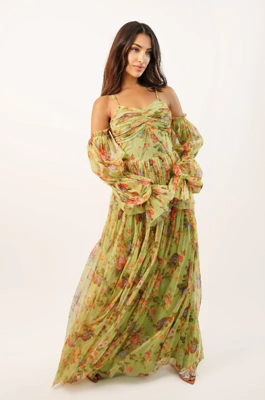 Empire Waist Women Dress to Accentuate the Bust and Conceal the WaistEmpire Waist Women Dress to Accentuate the Bust and Conceal the WaistSaylor Green Printed Maxi Dress Empire Waist Women Dress to Accentuate the Bust and Conceal the WaistEmpire Waist Women Dress to Accentuate the Bust and Conceal the WaistSaylor Green Printed Maxi Dress