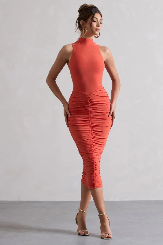 Shift Women Dress with a Simple and Classic Design for Everyday WearShift Women Dress with a Simple and Classic Design for Everyday WearSidnie | Orange Ruched Bodycon High-Neck Midi Dress Shift Women Dress with a Simple and Classic Design for Everyday WearShift Women Dress with a Simple and Classic Design for Everyday WearSidnie | Orange Ruched Bodycon High-Neck Midi Dress