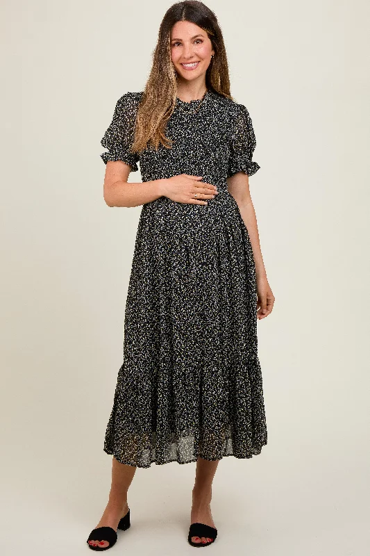 Off - the - Shoulder Women Dress for a Romantic and Feminine Look Off - the - Shoulder Women Dress for a Romantic and Feminine Look Black Printed Smocked Maternity Midi Dress Off - the - Shoulder Women Dress for a Romantic and Feminine Look Off - the - Shoulder Women Dress for a Romantic and Feminine Look Black Printed Smocked Maternity Midi Dress
