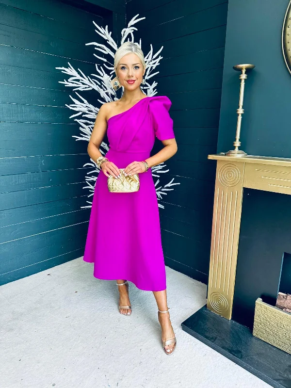 Long - Sleeve Women Dress in Velvet for a Luxurious Winter Look Long - Sleeve Women Dress in Velvet for a Luxurious Winter Look Margaret One Shoulder Occasion Midi Dress Orchid Long - Sleeve Women Dress in Velvet for a Luxurious Winter Look Long - Sleeve Women Dress in Velvet for a Luxurious Winter Look Margaret One Shoulder Occasion Midi Dress Orchid