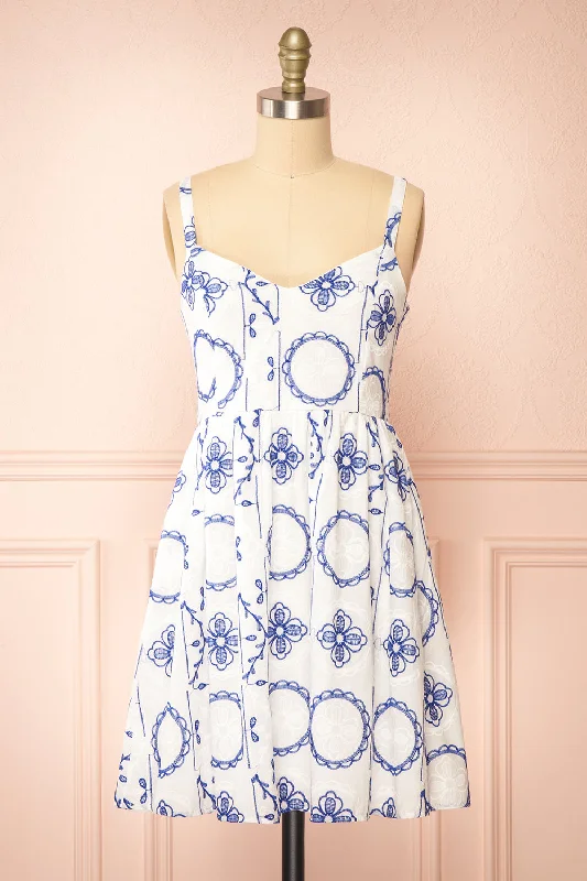 Sheath Women Dress with a Tailored Fit for a Professional LookSheath Women Dress with a Tailored Fit for a Professional LookCelena | Short White Dress w/ Blue Embroidery Sheath Women Dress with a Tailored Fit for a Professional LookSheath Women Dress with a Tailored Fit for a Professional LookCelena | Short White Dress w/ Blue Embroidery