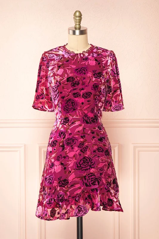 Ball Gown Women Dress with a Full Skirt for a Princess - like LookBall Gown Women Dress with a Full Skirt for a Princess - like LookEudine | Short Violet Velvet Floral Dress Ball Gown Women Dress with a Full Skirt for a Princess - like LookBall Gown Women Dress with a Full Skirt for a Princess - like LookEudine | Short Violet Velvet Floral Dress