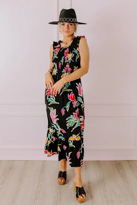 Empire Waist Women Dress to Accentuate the Bust and Conceal the WaistEmpire Waist Women Dress to Accentuate the Bust and Conceal the WaistHappy Blooms Smocked Midi in Black Empire Waist Women Dress to Accentuate the Bust and Conceal the WaistEmpire Waist Women Dress to Accentuate the Bust and Conceal the WaistHappy Blooms Smocked Midi in Black