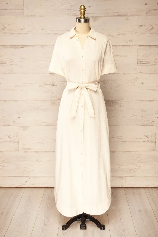 Pleated Women Dress with a Timeless and Elegant TexturePleated Women Dress with a Timeless and Elegant TextureHyris Ivory | Long Shirt Dress w/ Belt Pleated Women Dress with a Timeless and Elegant TexturePleated Women Dress with a Timeless and Elegant TextureHyris Ivory | Long Shirt Dress w/ Belt