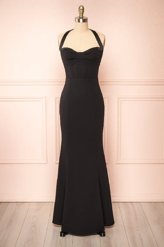 Lace - Embellished Women Dress for an Elegant and Sophisticated AppearanceLace - Embellished Women Dress for an Elegant and Sophisticated AppearanceSandra Black | Halter Mermaid Maxi Dress w/ Open Back Lace - Embellished Women Dress for an Elegant and Sophisticated AppearanceLace - Embellished Women Dress for an Elegant and Sophisticated AppearanceSandra Black | Halter Mermaid Maxi Dress w/ Open Back