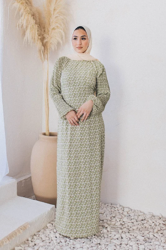 organic cotton women cardigan for an eco - friendly choiceAylana Floral Dress- Sage Green organic cotton women cardigan for an eco - friendly choiceAylana Floral Dress- Sage Green