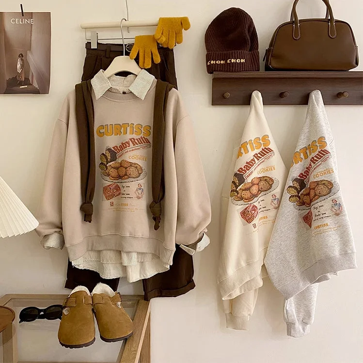 sequin embellished women cardigan for special occasionsCookie Bakery Sweatshirt (3 Colors) sequin embellished women cardigan for special occasionsCookie Bakery Sweatshirt (3 Colors)
