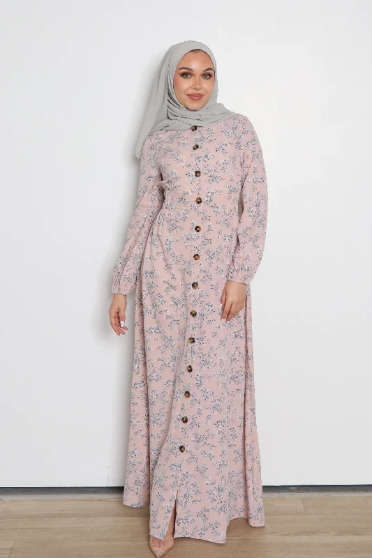 hooded women cardigan for added warmth and styleMaya Floral Button Down Dress- Blush hooded women cardigan for added warmth and styleMaya Floral Button Down Dress- Blush